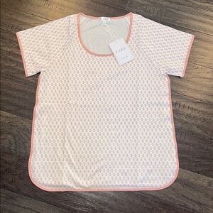 LAKE English Rose Short Sleeve Women’s Printed Pajama Top, size M NWT!